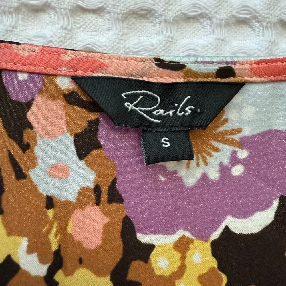 NWT- Rails Pink Aster Multicolor Floral Dress - Picture 3 of 4